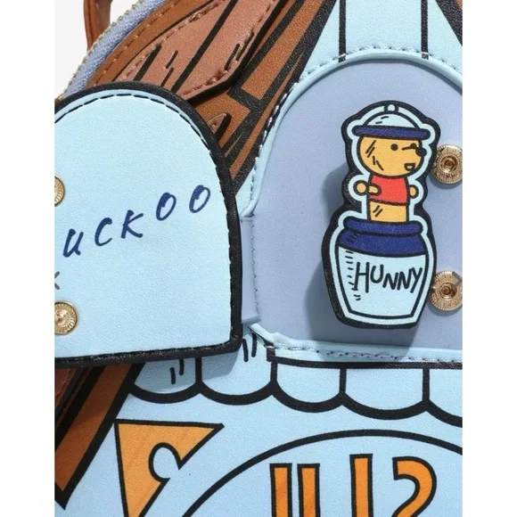 Disney Winnie the Pooh Cuckoo Clock Convertible Mini Backpack - Picture 2 of 4